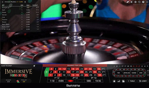 Immersive Roulette выплаты. 