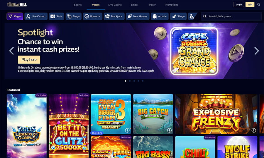 William Hill вегас казино. 