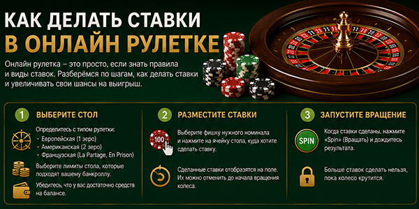 Как Делать Ставки в Онлайн Рулетке