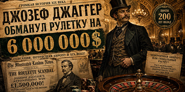 Джозеф Джаггер обманул рулетку на 6 000 000$